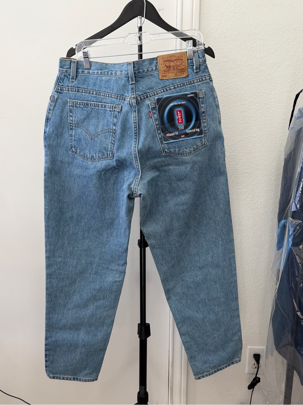 NWT Vtg 1999 Levi’s 550 Women's 16R Relaxed Tapered Jeans Made in USA 33x28